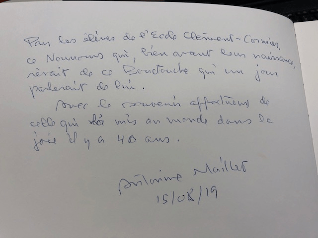 dédicace Antonine Maillet